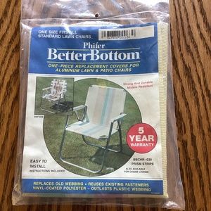 VTG Better Bottom Replacement Cover Aluminum Lawn Patio Chair Pastel Striped  Pa